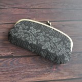大島紬親子がま口財布(#2)