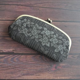 大島紬親子がま口財布(#2)