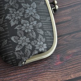 大島紬親子がま口財布(#2)