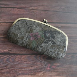 大島紬親子がま口財布(#3)