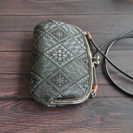 ショルダー付親子がま口財布(#6)